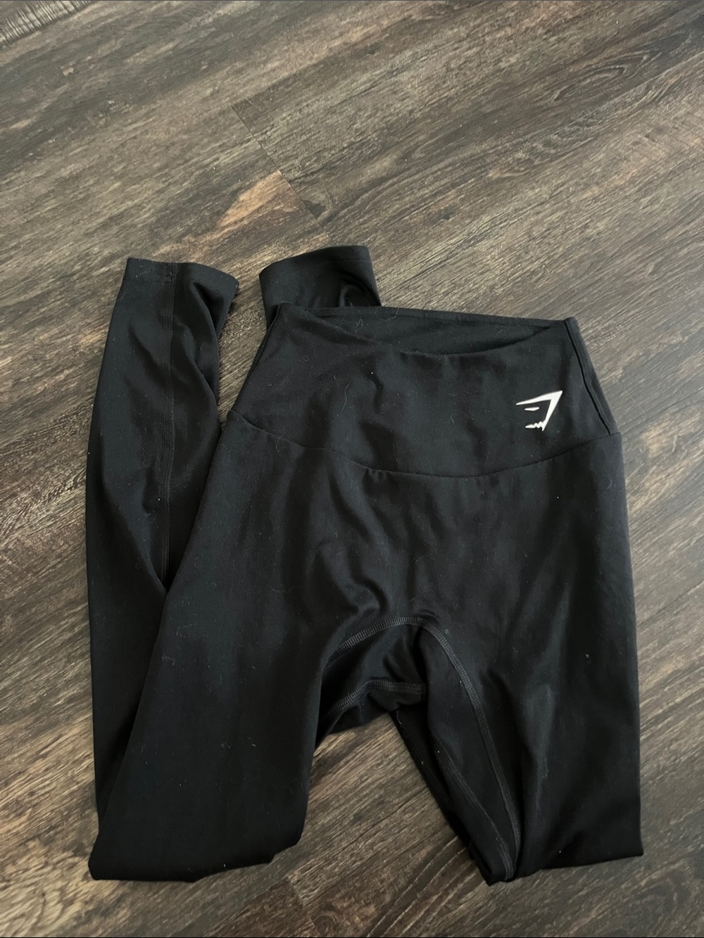 Gymshark Black High-Waist Leggings with Logo
